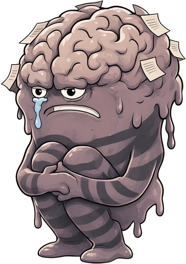 monsterbrain crying big tears